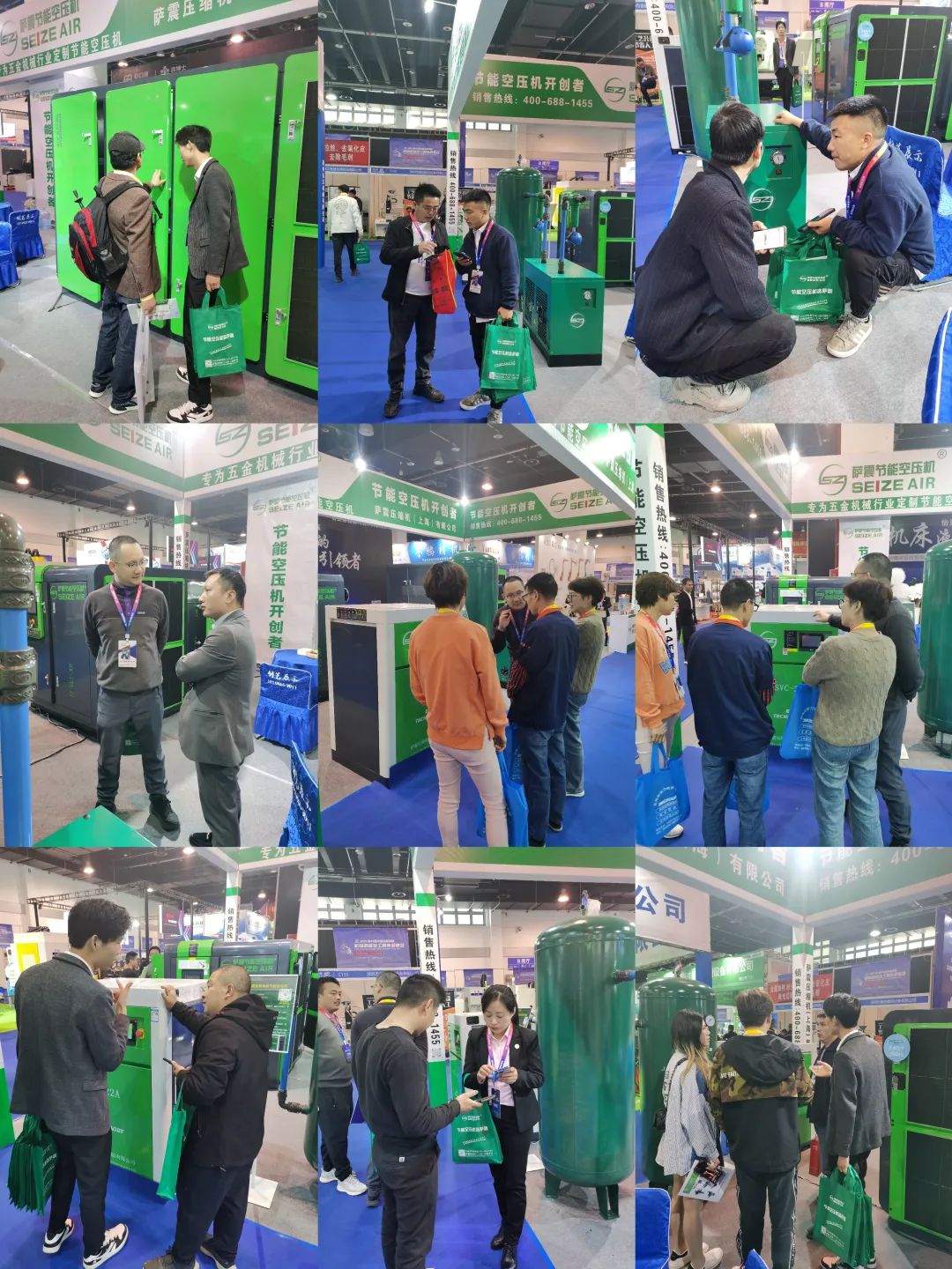 永康國際機械展，薩震節(jié)能空壓機燃爆全場.jpg